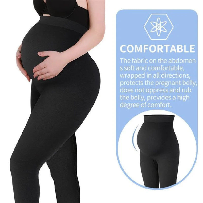 Maternity Leggings Women High Waist Pants Skinny Maternity Clothes for Pregnant Women Belly Support High Elasticity Shapewear